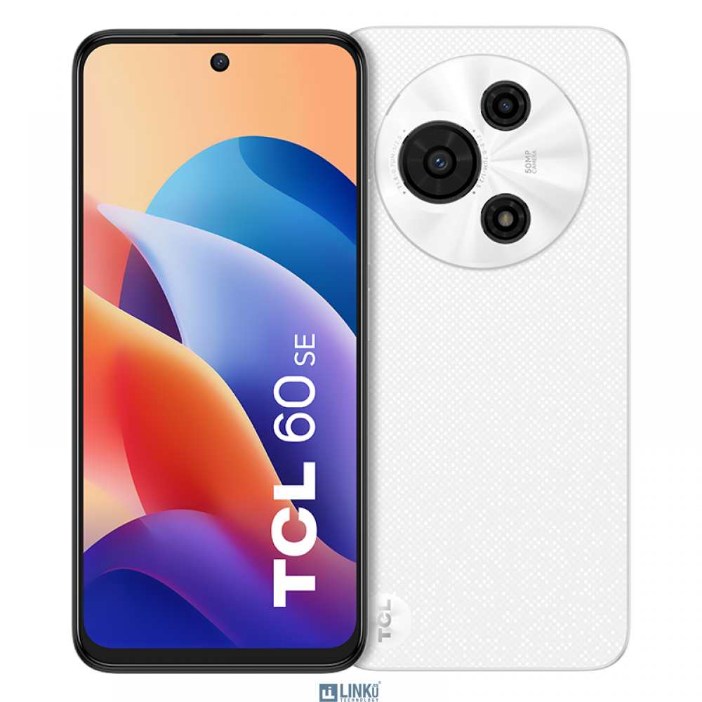 TCL 60SE 6,67" HD+ 8+10GB/512GB 8MP/50MP DS PURE WHITE