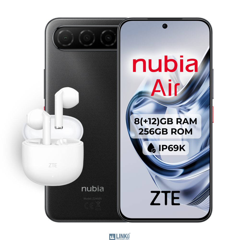 ZTE NUBIA AIR 6,78" FHD+ 8+12GB/256GB 20MP/50MP (5G) TITANIUM BLACK