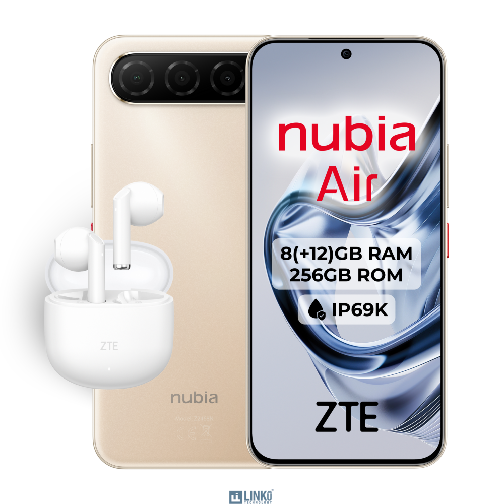 ZTE NUBIA AIR 6,78" FHD+ 8+12GB/256GB 20MP/50MP (5G) TITANIUM DESERT