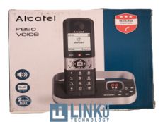 CAJA DAÑADA - ALCATEL TELEFONO DEC F890 VOICE  NEGRO