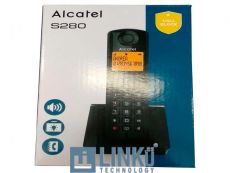 CAJA  ABIERTA Y ROTA ALCATEL TELEFONO DEC S280  BLACK