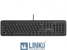 CANYON TECLADO ALÁMBRICO HKB-20 ES LAYOUT SERIE VELVET TREAD NEGRO