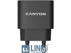 CANYON CARGADOR H-20-02 PD 20W USB-C NEGRO