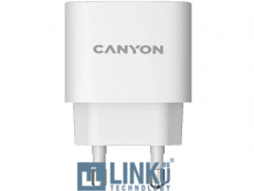 CANYON CARGADOR H-20-04 PD 20W QC 3.0 18W USB-A USB-C BLANCO