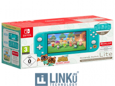 NINTENDO SWITCH LITE TURQUESA + ANIMAL CROSSING NEW HORIZONS + 12 MESES NSO