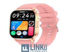 COOL SMARTWATCH DELTA SILICONA ROSA (AMOLED, LLAMADAS, SALUD, DEPORTE)