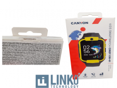 CAJA ABIERTA FUNCIONA CORRECTO CANYON RELOJ NIÑOS CINDY KW-41 4G CÁMARA, MÚSICA, AMARILLO/NEGRO