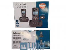 CAJA UN POCO ARRUGADA ALCATEL TELEFONO DEC F860 DUO NEGRO