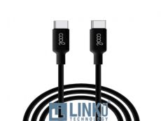 COOL CABLE USB COMPATIBLE UNIVERSAL TIPO-C A TIPO-C (1 METRO) NEGRO 3 AMP