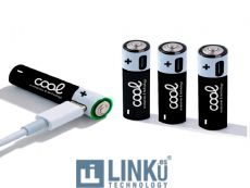 COOL PILAS ALCALINAS RECARGABLES TIPO-C AAA LR03 (PACK 4 UDS)